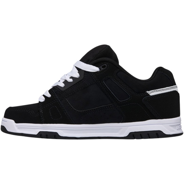 2026 DC Shoes Mens Stag Trainers 320188 - Black / Black / White